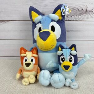 Lot of 3 Bluey Plush Stuffed Animal Lot Bluey Bingo